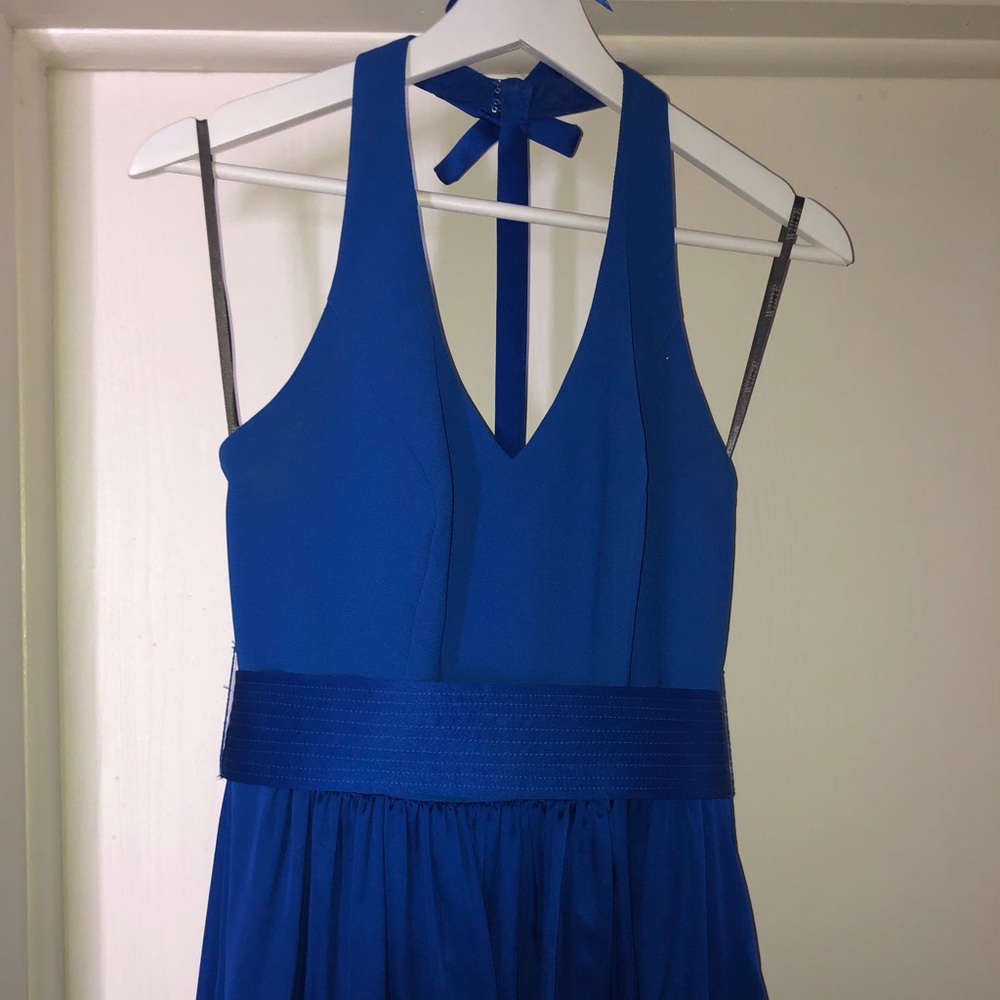 Vera wang royal blue braids maid dress